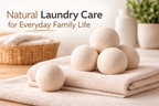 BABL LIFE Wool Dryer Balls 6 Pack XL, 3 Inch, 100% New Zealand Wool, Reusable Natural Fabric Softener for Towels and Bedding