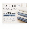 BABL LIFE Laundry Detergent Sheets (50 Count, Fresh Linen)
